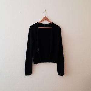 Isda & Co Black Wool Cardigan